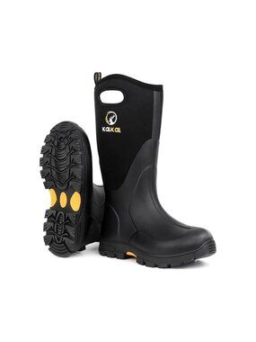 Rubber Boots for Men and Women, Waterproof Insulated Rain Boots, Neoprene